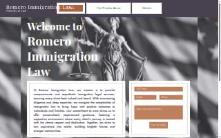 Romero Immigration Law website