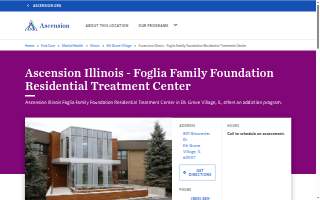 Ascension Illinois - Foglia Family Foundation Residential Treatment Center website