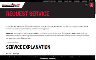 Bauer Built Tire & Service of Elk Grove Village website