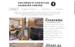 Children's Christian Learning Center website