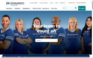 Consumers Credit Union of Streamwood website