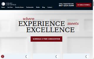 Cosley Law Office website