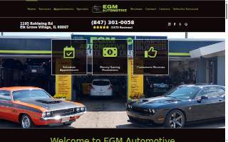 EGM Automotive website