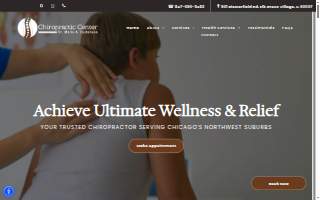 Elk Grove Chiropractic Center website