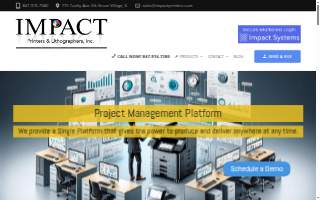 Impact Printers & Lithographers website