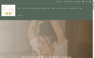 Inspire Yoga & Wellness website