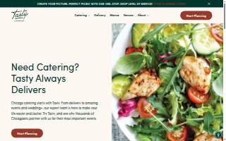 Tasty Catering of Elk Grove Village website