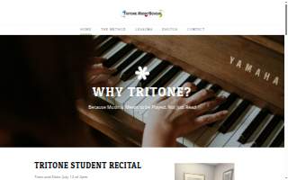 Tritone Music School website
