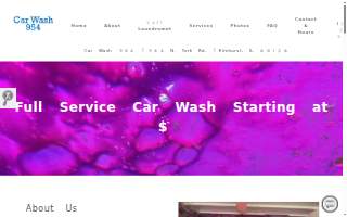 Car Wash 954 website