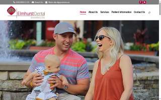 Elmhurst Family Dental website