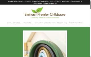 Elmhurst Premier Childcare website