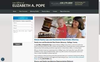 Law Offices of Elizabeth A. Pope website