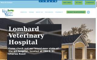 Lombard Veterinary Hospital website