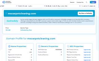 MS Carpet Cleaning website