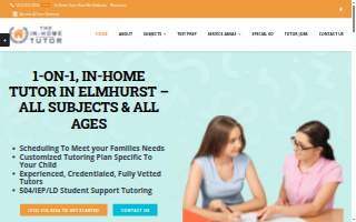 The In-Home Tutor Elmhurst website