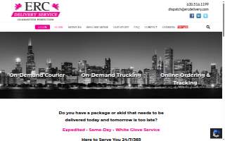 ERC Delivery Service website