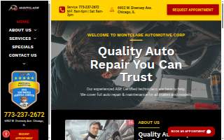 Montclare Auto Repair website
