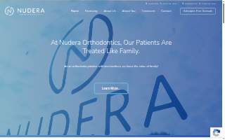 Nudera Orthodontics of Elmwood Park website