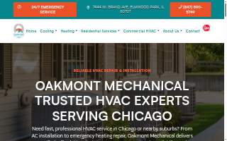 Oakmont Mechanical website