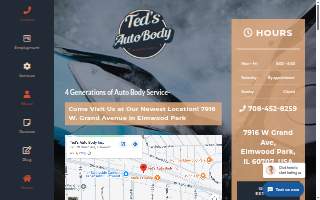Ted's Auto Body Inc. website