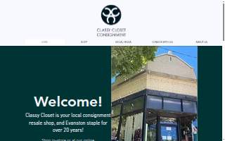 Classy Closet Consignment website