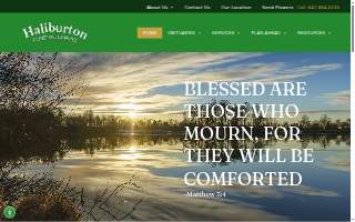 Haliburton Funeral Chapel website