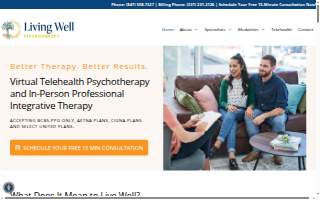 Living Well Psychotherapy website