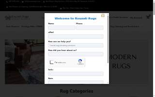 Rouzati Rugs (Area Rugs & Rug Services) website