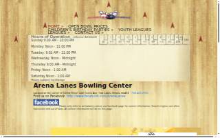 Arena Lanes of Evergreen Park website