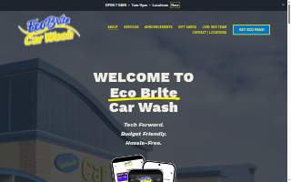 Eco Brite Car Wash website