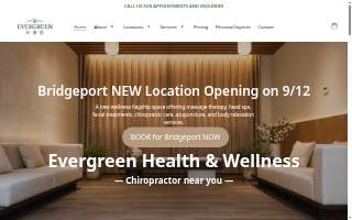 Evergreen Health & Wellness website