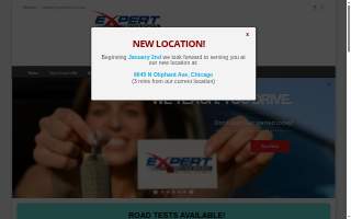 Expert Driving School website