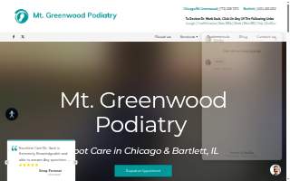 Mt Greenwood Podiatry Center website