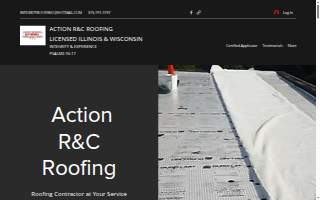 Action R&C Roofing website
