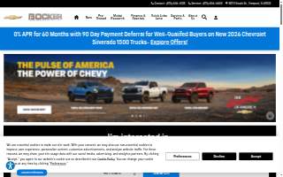 Bocker Auto Group Service Department & Body Shop website