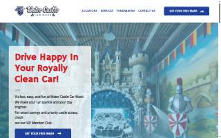 Water Castle Car Wash website