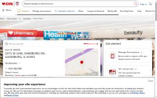 CVS Pharmacy of Galesburg website