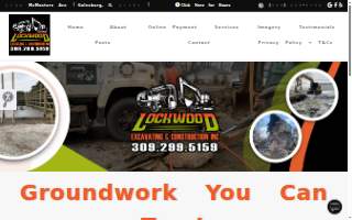 Lockwood Excavating & Construction Inc website