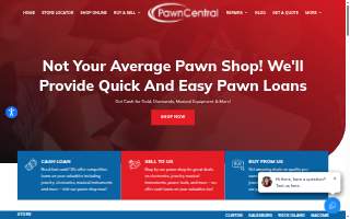 Pawn Central of Galesburg website