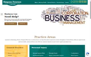 Simpson Peterson Law Office website