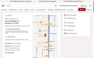 Walgreens of Galesburg website
