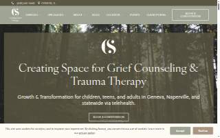 Creating Space Therapy PLLC website