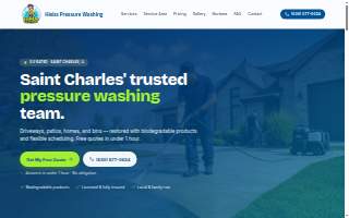 Hiebs Pressure Washing LLC of Geneva website