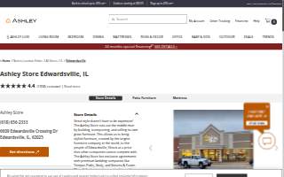 Ashley Store of Glen Carbon website