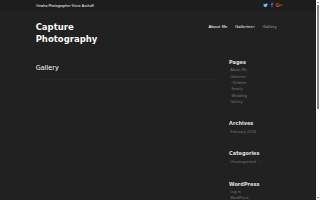 Capture Photography website