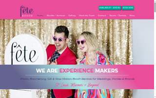 Fête Booth Photo Booth Rental website