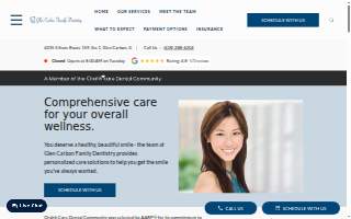 Glen Carbon Family Dentistry website
