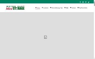 Metro East Mini-Storage website