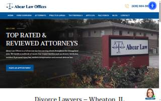 Abear Law Offices of Glen Ellyn website