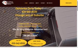 Ace Delivery Service website